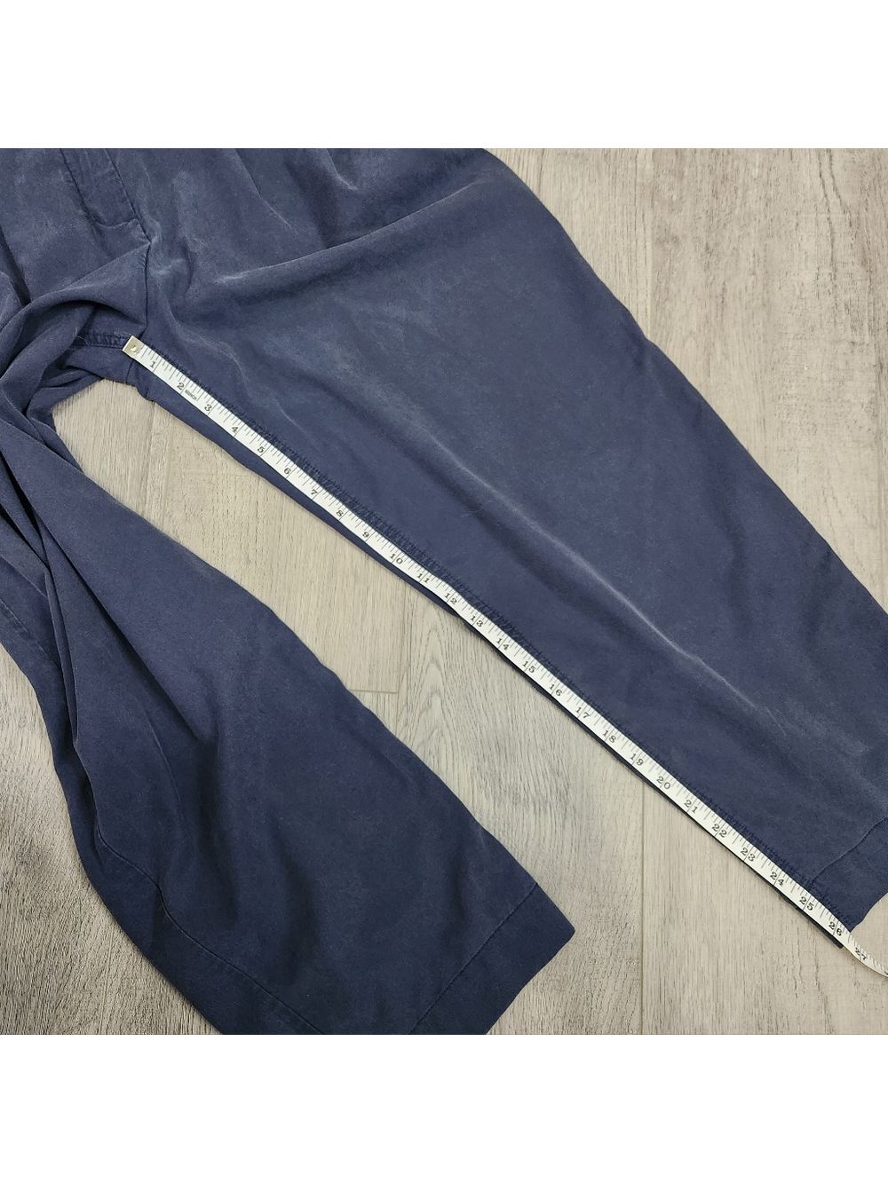 Kit + Ace Navy Blue High Waist Pleated Taper Leg Trouser Pants Size 8 - Picture 14 of 15